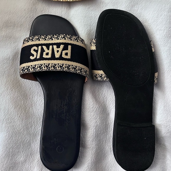 Paris Black Slides Size: 7-8 - Picture 6 of 16